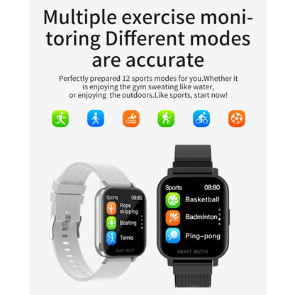 MT28 1.54 inch TFT Screen IP67 Waterproof Business Sport Silicone Strip Smart Watch, Support Sleep Monitor / Heart Rate Monitor / Blood Pressure Monitoring(Blue) by buy2fix