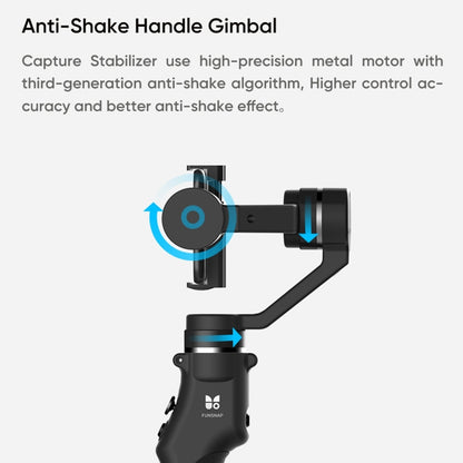 Funsnap Capture1 Outdoor Live Video Triaxial Handheld Gimbal Shooting Stabilizer(Black) - Handheld Gimbals by buy2fix | Online Shopping UK | buy2fix
