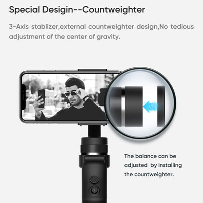 Funsnap Capture1 Outdoor Live Video Triaxial Handheld Gimbal Shooting Stabilizer(Black) - Handheld Gimbals by buy2fix | Online Shopping UK | buy2fix