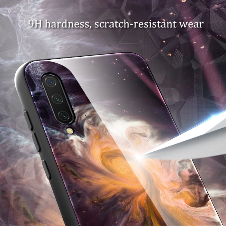 For Xiaomi Mi CC9 / A3 Lite Marble Pattern Glass Protective Case(DL03) - Xiaomi Cases by buy2fix | Online Shopping UK | buy2fix