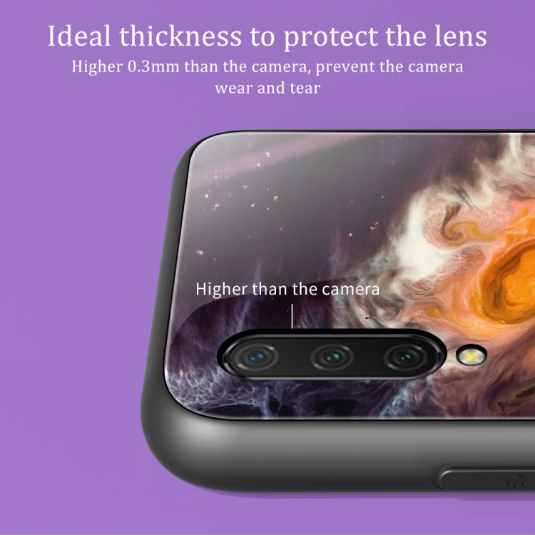 For Xiaomi Mi CC9 / A3 Lite Marble Pattern Glass Protective Case(DL03) - Xiaomi Cases by buy2fix | Online Shopping UK | buy2fix