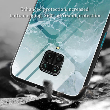 For Xiaomi Redmi Note 9S / Note 9 Pro Marble Pattern Glass Protective Case(DL07) - Xiaomi Cases by buy2fix | Online Shopping UK | buy2fix