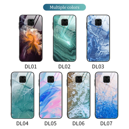 For Xiaomi Redmi Note 9S / Note 9 Pro Marble Pattern Glass Protective Case(DL07) - Xiaomi Cases by buy2fix | Online Shopping UK | buy2fix