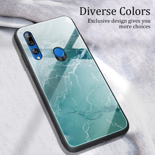 For Huawei Y9 Prime (2019) / P Smart Z Marble Pattern Glass Protective Case(DL04) - Huawei Cases by buy2fix | Online Shopping UK | buy2fix
