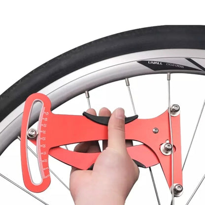 Bicycle Spokes Tension Meter Tool Rim Adjustment Measurement Gauges (Red) by buy2fix