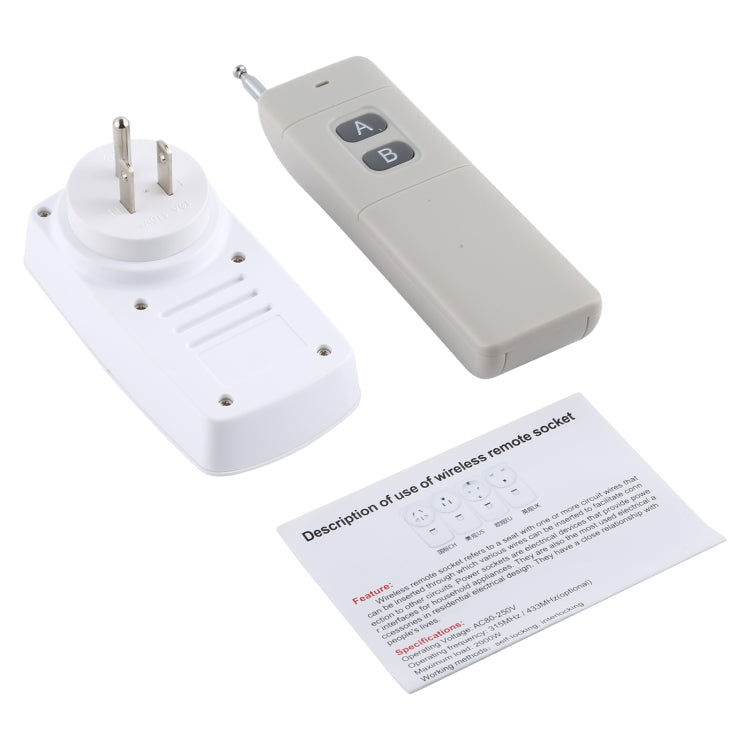 AK-DL220 220V Smart Wireless Remote Control Socket with Remote Control, Plug Type:US Plug - Smart Socket by buy2fix | Online Shopping UK | buy2fix