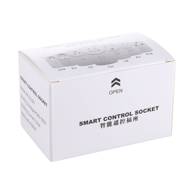 AK-DL220 220V Smart Wireless Remote Control Socket with Remote Control, Plug Type:UK Plug - Smart Socket by buy2fix | Online Shopping UK | buy2fix