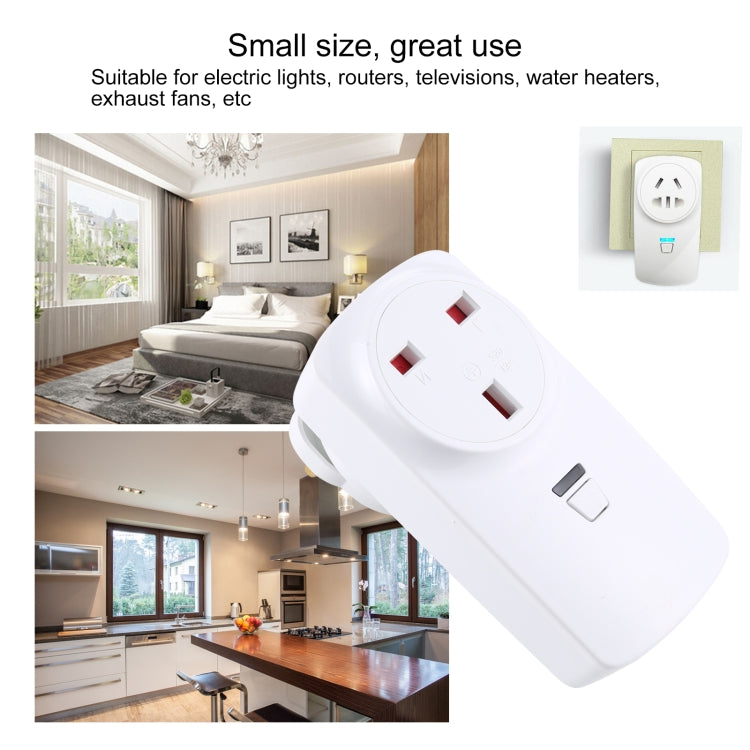 AK-DL220 220V Smart Wireless Remote Control Socket with Remote Control, Plug Type:UK Plug - Smart Socket by buy2fix | Online Shopping UK | buy2fix
