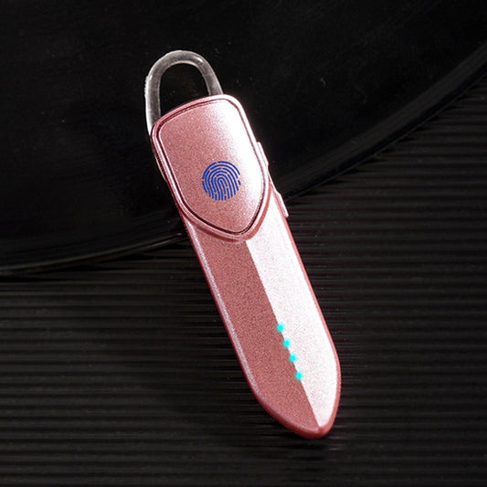 V19S Bluetooth 5.0 Business Style Fingerprint Touch Bluetooth Earphone(Pink) by buy2fix
