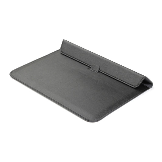 PU Leather Ultra-thin Envelope Bag Laptop Bag for MacBook Air / Pro 13 inch, with Stand Function(Black) - Protective Bags by buy2fix | Online Shopping UK | buy2fix