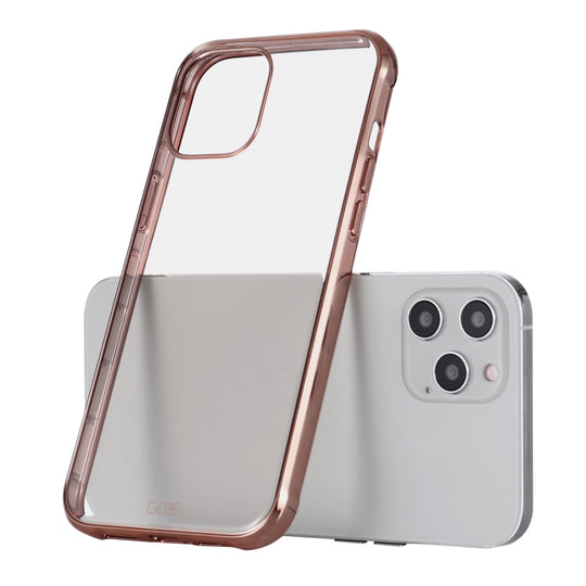 For iPhone 12 / 12 Pro GEBEI Plating TPU Shockproof Protective Case(Gold)