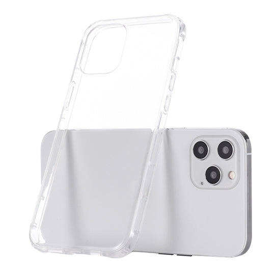 For iPhone 12 Pro Max GEBEI Plating TPU Shockproof Protective Case(Transparent)