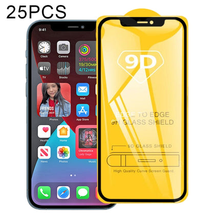 For iPhone 12 Pro Max 25pcs 9D Full Glue Full Screen Tempered Glass Film For  iPhone 12 Pro Max - iPhone 12 Pro Max Tempered Glass by buy2fix | Online Shopping UK | buy2fix
