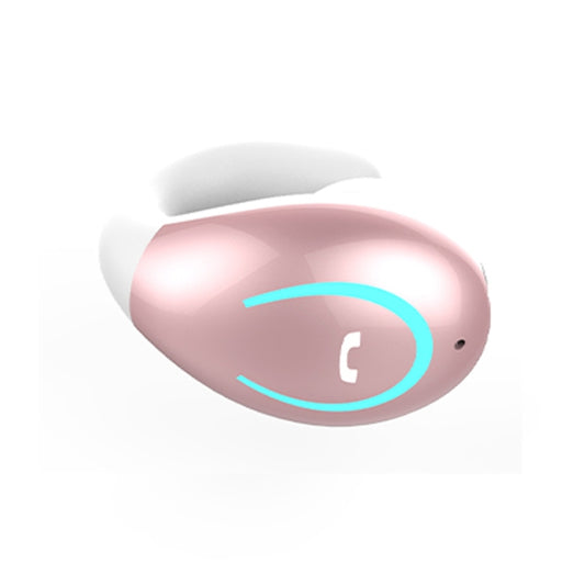 YX08 Ultra-light Ear-hook Wireless V5.0 Bluetooth Earphones Ear Clip Stereo Bluetooth Headset with Mic(Pink) - Bluetooth Earphone by buy2fix | Online Shopping UK | buy2fix