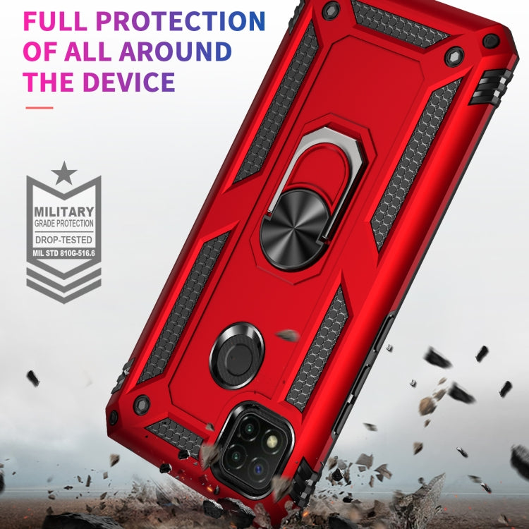 For Xiaomi Redmi 9C Shockproof TPU + PC Protective Case with 360 Degree Rotating Holder(Black) by buy2fix