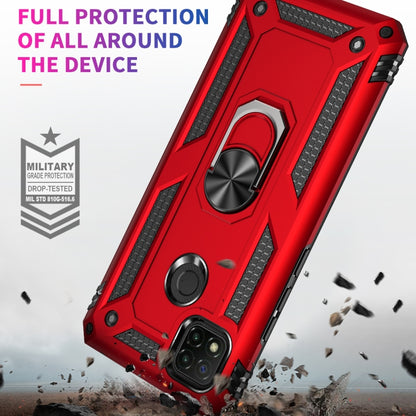 For Xiaomi Redmi 9C Shockproof TPU + PC Protective Case with 360 Degree Rotating Holder(Black) by buy2fix