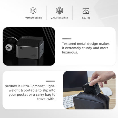 GMK NucBox Windows 10 System Mini PC, Intel Celeron J4125 Quad Core 64bit 14nm 2GHz-2.7GHz, Support WiFi & Bluetooth & RJ45, 8GB+128GB,EU Plug by buy2fix