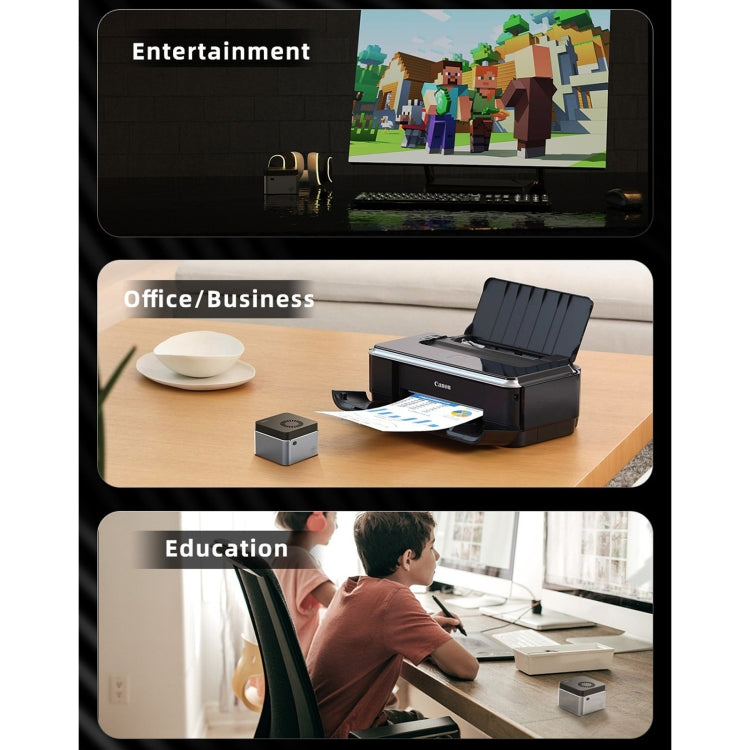 GMK NucBox Windows 10 System Mini PC, Intel Celeron J4125 Quad Core 64bit 14nm 2GHz-2.7GHz, Support WiFi & Bluetooth & RJ45, 8GB+128GB,EU Plug by buy2fix