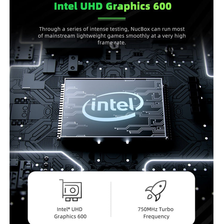 GMK NucBox Windows 10 System Mini PC, Intel Celeron J4125 Quad Core 64bit 14nm 2GHz-2.7GHz, Support WiFi & Bluetooth & RJ45, 8GB+128GB,EU Plug by buy2fix