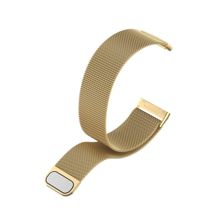 For Fitbit Versa 3 Milanese  Watch Band, Size:L 230mm(Gold) - Watch Bands by buy2fix | Online Shopping UK | buy2fix
