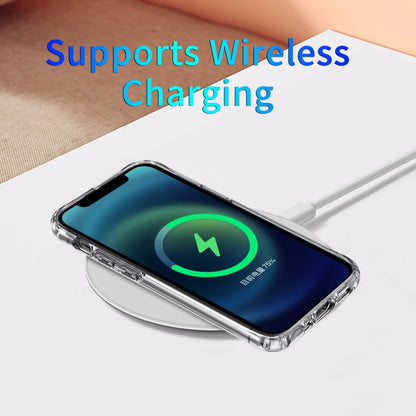 For iPhone 12 Pro Max Magsafe Case Magnetic Ring Clear Crystal Acrylic +TPU Four-corner Airbag Shockproof Case(Transparent) - iPhone 12 Pro Max Cases by buy2fix | Online Shopping UK | buy2fix