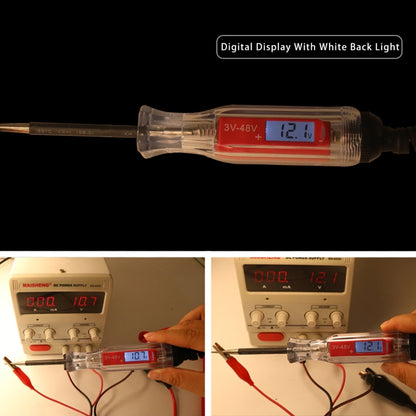 3-48V Digital Display Car Electric Tester - Electronic Test by buy2fix | Online Shopping UK | buy2fix