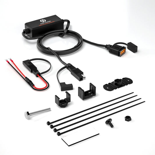WUPP CS-1186B1 Motorcycle SAE Single USB Port Fast Charging Charger - Battery Charger by WUPP | Online Shopping UK | buy2fix