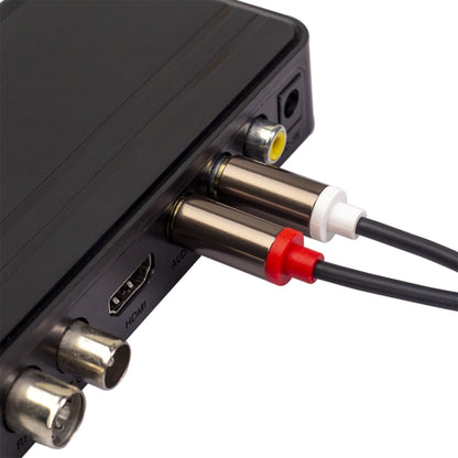 3660B 2 x RCA to 2 x RCA Gold-plated Audio Cable, Cable Length:2m(Black) - RCA Cable by buy2fix | Online Shopping UK | buy2fix