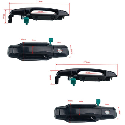 4 PCS Car Door Outside Handle 82650-3E010 for KIA Sorento 2003-2006 - Door Handles by buy2fix | Online Shopping UK | buy2fix