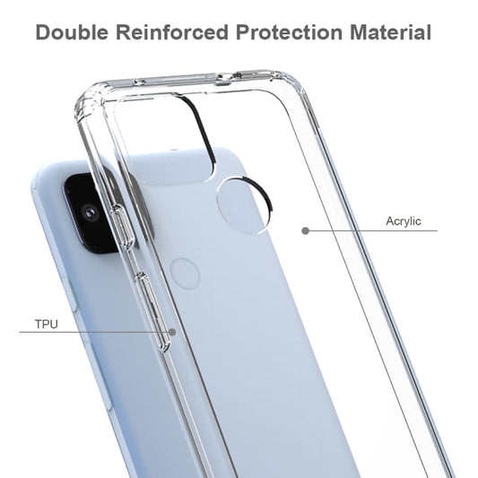 For Google Pixel 4a 5G Scratchproof TPU + Acrylic Protective Case(Transparent) - Google Cases by buy2fix | Online Shopping UK | buy2fix