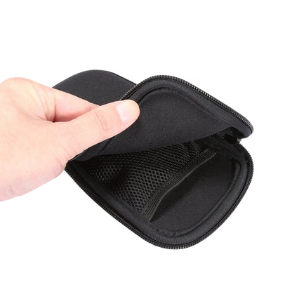 For iPhone 12 / 12 Pro Universal Elasticity Zipper Protective Case Storage Bag with Lanyard / 6.1 inch Smart Phones(Black) - iPhone 12 / 12 Pro Cases by buy2fix | Online Shopping UK | buy2fix