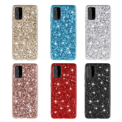 For Samsung Galaxy S20 FE Glitter Powder Shockproof TPU Protective Case(Silver) by buy2fix