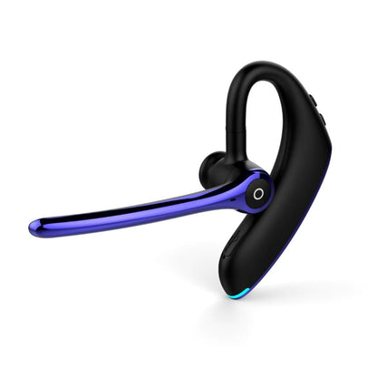 F910 Bluetooth 5.0 Hanging Ear Style Dual Mic Noise Cancelling Bluetooth Earphone(Black Blue) by buy2fix