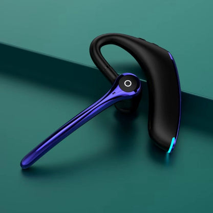 F910 Bluetooth 5.0 Hanging Ear Style Dual Mic Noise Cancelling Bluetooth Earphone(Black Blue) by buy2fix