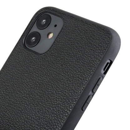 For iPhone 12 Pro Max Bead Texture Genuine Leather Protective Case(Green) - iPhone 12 Pro Max Cases by buy2fix | Online Shopping UK | buy2fix