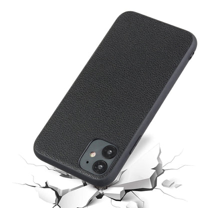 For iPhone 12 Pro Max Bead Texture Genuine Leather Protective Case(Green) - iPhone 12 Pro Max Cases by buy2fix | Online Shopping UK | buy2fix