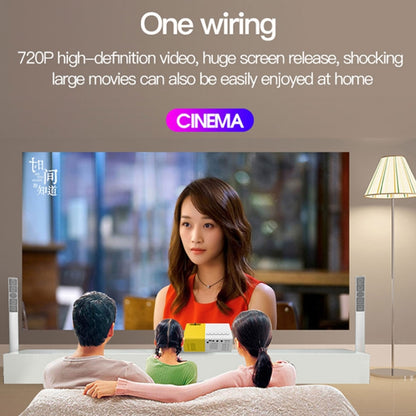 J9 1920x1080P 15 ANSI Portable Home Theater Mini LED HD Digital Projector, Basic Version, EU Plug(Black White) - Mini Projector by buy2fix | Online Shopping UK | buy2fix