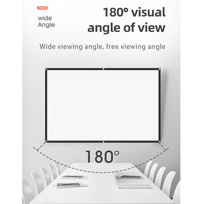 Simple Folding High Density Polyester Projector Film Curtain, Size:100 inch (16:9) Projection Area: 221x125cm - Film Curtains by buy2fix | Online Shopping UK | buy2fix