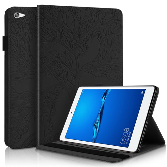 For Huawei Mediapad M5 Lite / C5 10.1 inch Life Tree Series Horizontal Flip Leather Case with Holder & Card Slots & Pen Slot(Black) - Huawei by buy2fix | Online Shopping UK | buy2fix