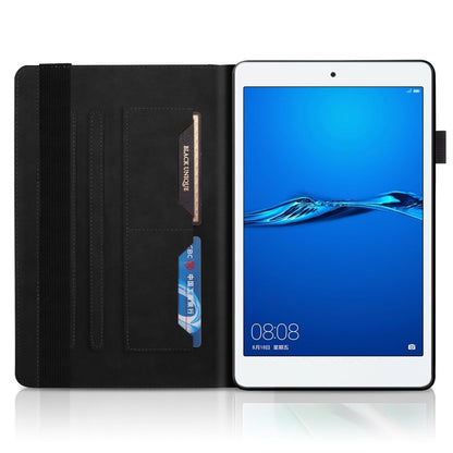 For Huawei Mediapad M5 Lite / C5 10.1 inch Life Tree Series Horizontal Flip Leather Case with Holder & Card Slots & Pen Slot(Black) by buy2fix