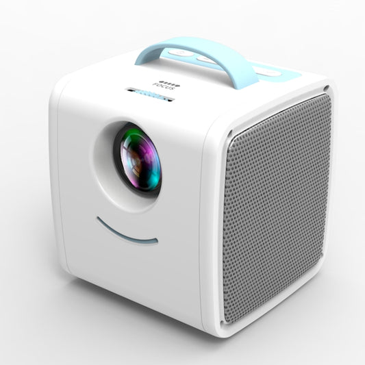 Q2 LED 1080P Mini Portable Projector Children Projector, Plug Type:UK Plug(Blue White) - Mini Projector by buy2fix | Online Shopping UK | buy2fix