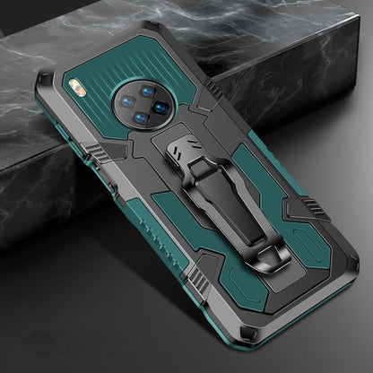 For Huawei Y9a Armor Warrior Shockproof PC + TPU Protective Case(Army Green) - Huawei Cases by buy2fix | Online Shopping UK | buy2fix