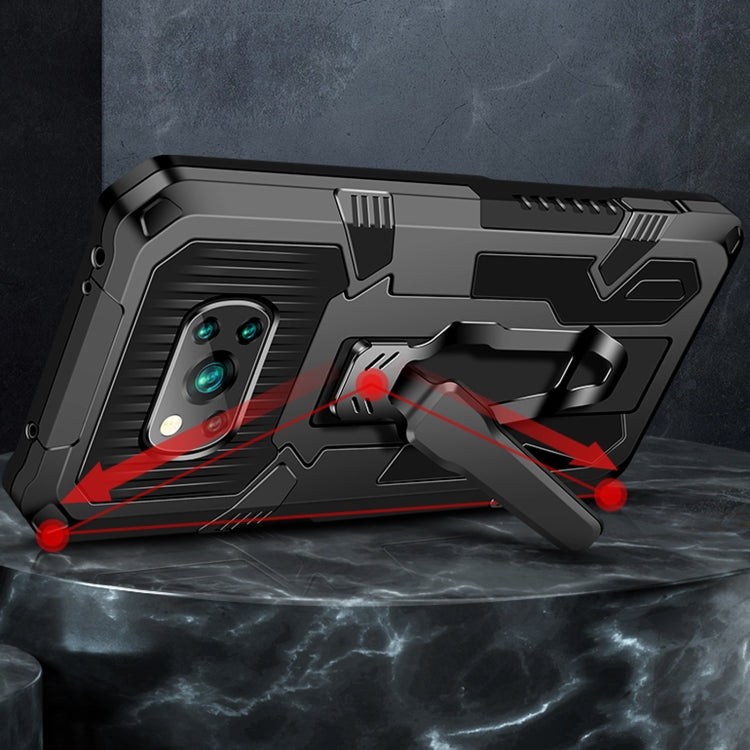 For Xiaomi Poco X3 / Poco X3 FNC / X3 Pro Armor Warrior Shockproof PC + TPU Protective Case(Coffee) by buy2fix