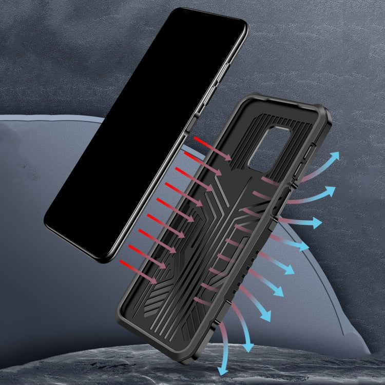 For Xiaomi Poco X3 / Poco X3 FNC / X3 Pro Armor Warrior Shockproof PC + TPU Protective Case(Blue) by buy2fix