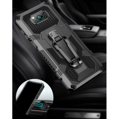 For Xiaomi Poco X3 / Poco X3 FNC / X3 Pro Armor Warrior Shockproof PC + TPU Protective Case(Coffee) by buy2fix