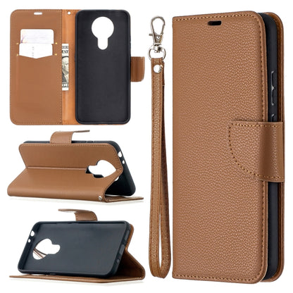 For Nokia 3.4 Litchi Texture Pure Color Horizontal Flip Leather Case with Holder & Card Slots & Wallet & Lanyard(Brown) - Nokia Cases by buy2fix | Online Shopping UK | buy2fix