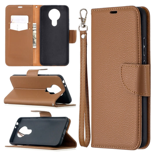 For Nokia 3.4 Litchi Texture Pure Color Horizontal Flip Leather Case with Holder & Card Slots & Wallet & Lanyard(Brown) - Nokia Cases by buy2fix | Online Shopping UK | buy2fix