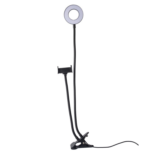 3.5 inch Adjustable Live Broadcast Aluminum Alloy Clip LED Fill Light with Phone Clamp - Ring Light by ADAI | Online Shopping UK | buy2fix