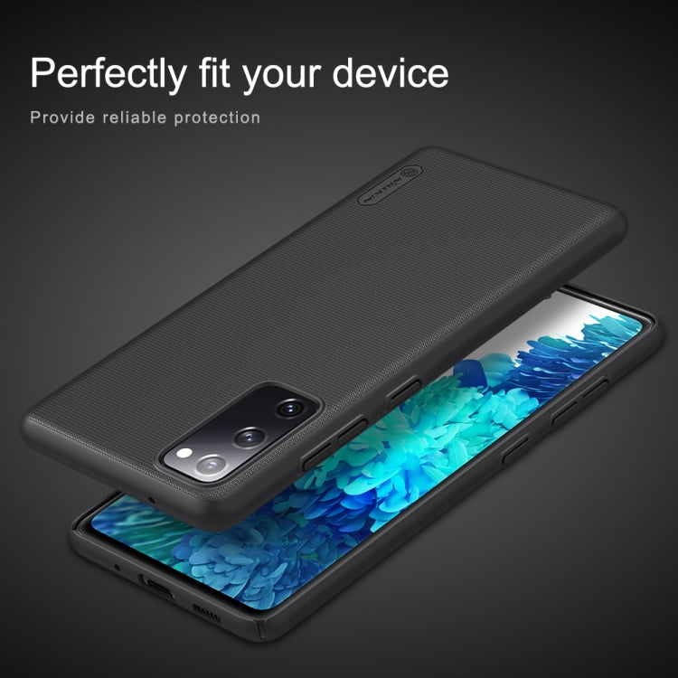For Samsung Galaxy S20 FE NILLKIN Frosted Concave-convex Texture PC Protective Case(Peacock Blue) - Galaxy S20 FE Cases by NILLKIN | Online Shopping UK | buy2fix
