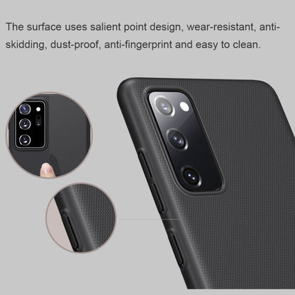 For Samsung Galaxy S20 FE NILLKIN Frosted Concave-convex Texture PC Protective Case(Peacock Blue) - Galaxy S20 FE Cases by NILLKIN | Online Shopping UK | buy2fix